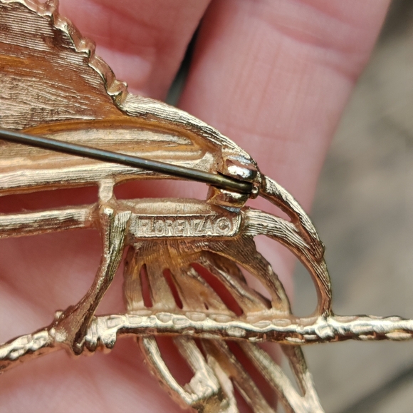 Vintage Florenza bird brooch - Picture 5 of 6